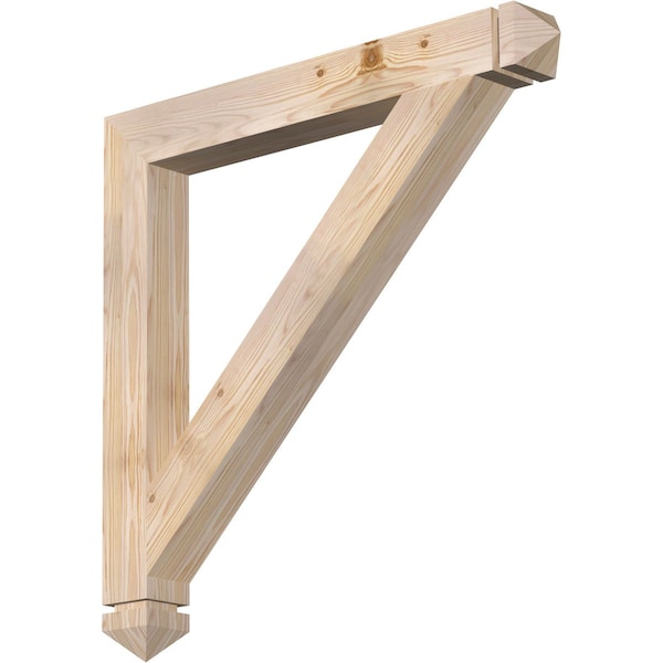 Ekena Millwork Traditional Arts & Crafts Smooth Bracket, Douglas Fir, 3 1/2"W x 32"D x 32"H BKT04X32X32TRA03SDF - main